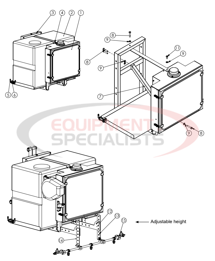 Hilltip SprayStriker 350 UTV Parts Diagram Breakdown Diagram