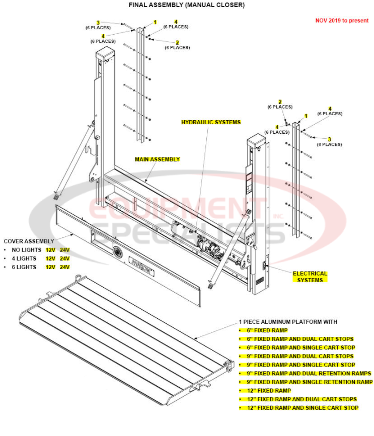 Maxon DMD Nov 2019 to present Final Assembly Parts Diagram Breakdown Diagram