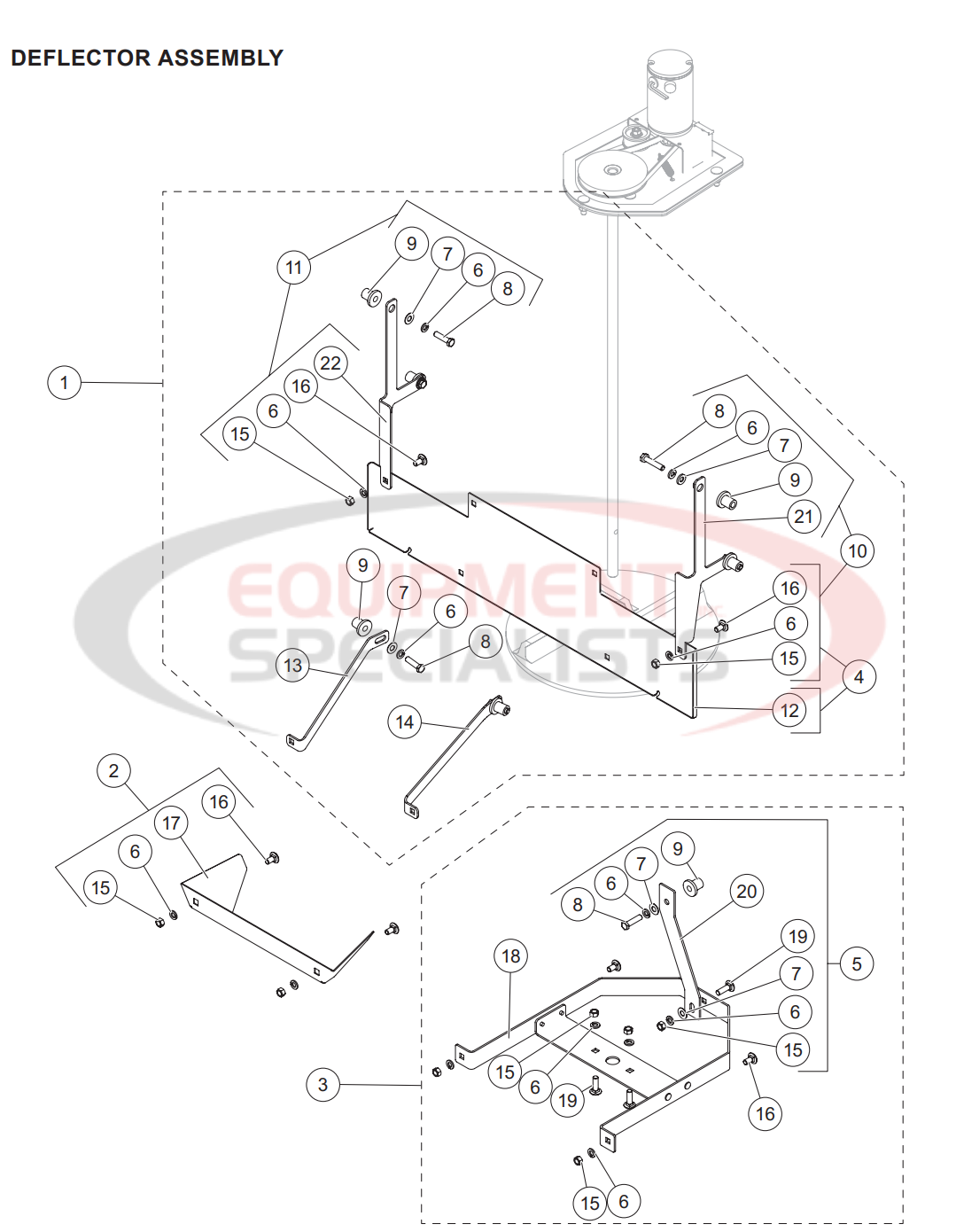 Western Tornado Fleetflex 201211 Deflector Assembly Parts Diagram Breakdown Diagram