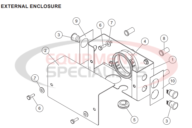 Western Tornado Fleetflex 201211 External Enclosure Parts Diagram Breakdown Diagram