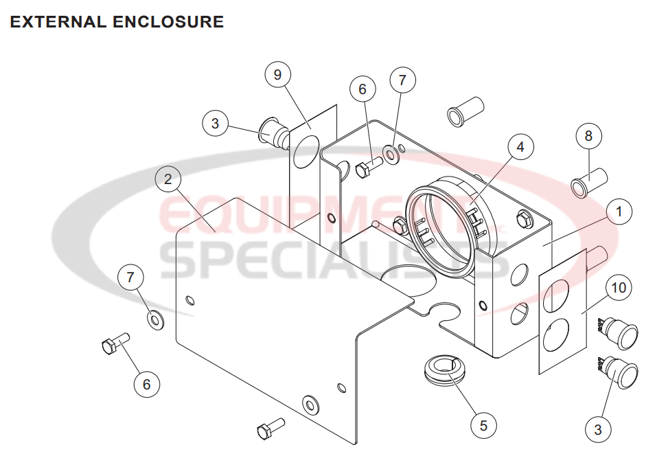 Western Tornado Serial 16201 201210 External Enclosure Parts Diagram Breakdown Diagram