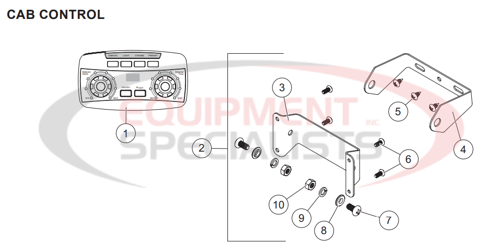 Western Tornado Serial 16201 201210 Cab Control Parts Diagram Breakdown Diagram