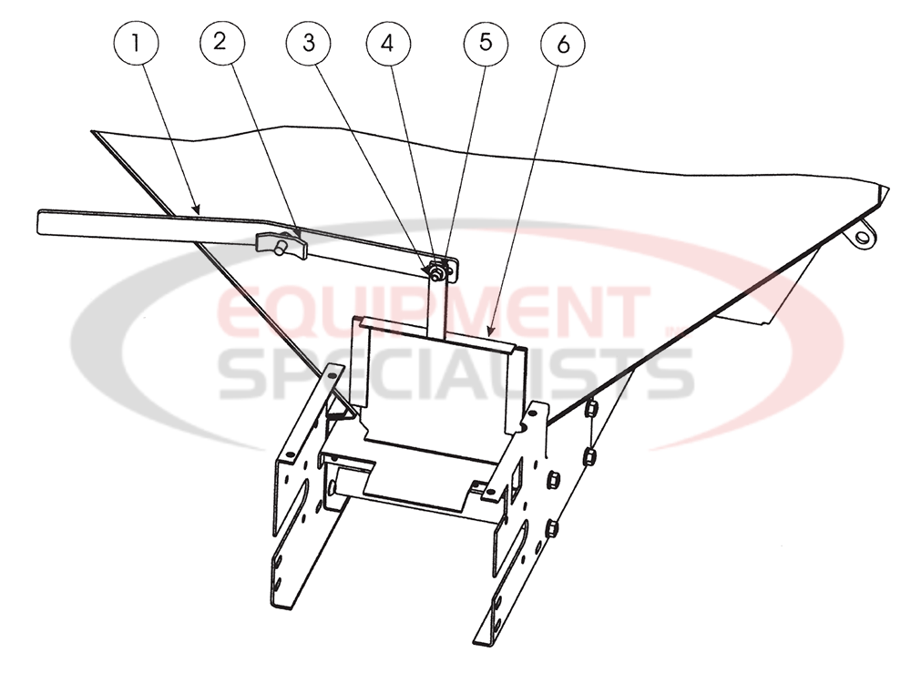 Buyers Salt Dogg Gas 1.5 yd - 2.5 yd Feed Gate Diagram Breakdown Diagram