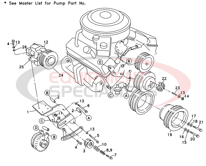Deweze 700040 Clutch Pump Diagram Breakdown Diagram