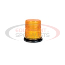 4200 Series LED Beacon, 10-30v, SAE J845 Class 1 - Flat/Pipe Mount, 4" Amber Dome/ Amber LEDs