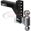 Adjustable Dual Ball Hitch with 2" &amp; 2-5/16" Towing Balls for 2" Hitch Receivers
