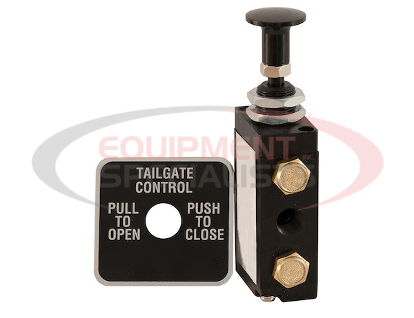 4-Way 2-Position Manual Air Valve With Five 1/8 Inch NPT Ports