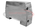 65x24x82 Inch Offset Floor Diamond Tread Aluminum Backpack Truck Box - 13.4 Inch Offset