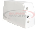 59x24x85 Inch Flat Floor White Steel Backpack Truck Box