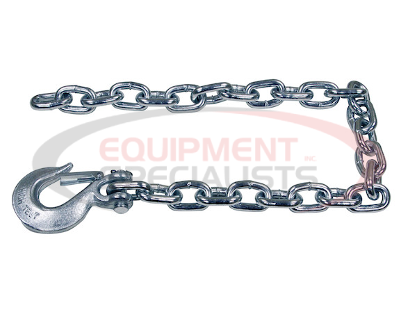 3/8x35 Inch Class 4 Trailer Safety Chain With 1-Clevis Style Slip Hook-43 Proof