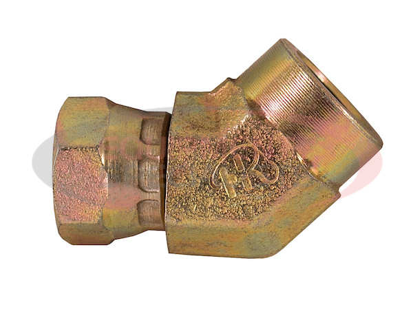 1/2-14 Inch NPSM Female Pipe Swivel To 1/2-14 Inch Female Pipe 45? Elbow