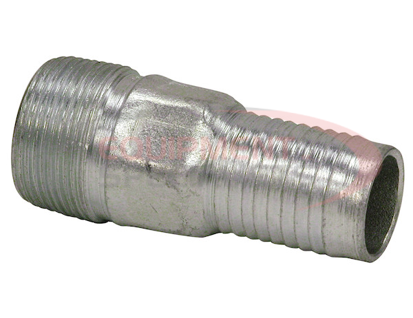 ZINC PLATED COMBINATION NIPPLE 1/2 INCH NPT X 1/2 INCH HOSE BARB