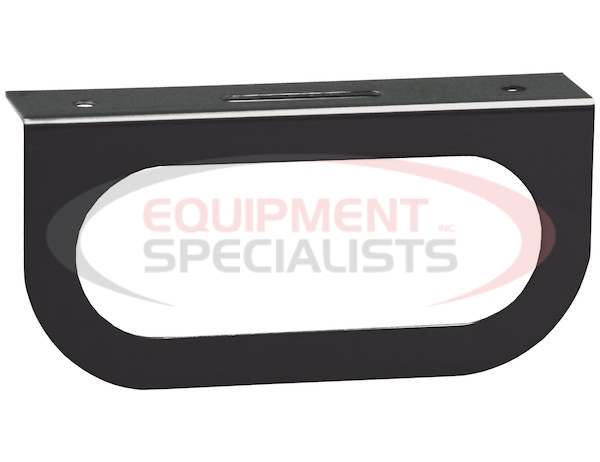 Single Oval Black Powder-Coated DOT Light Bracket