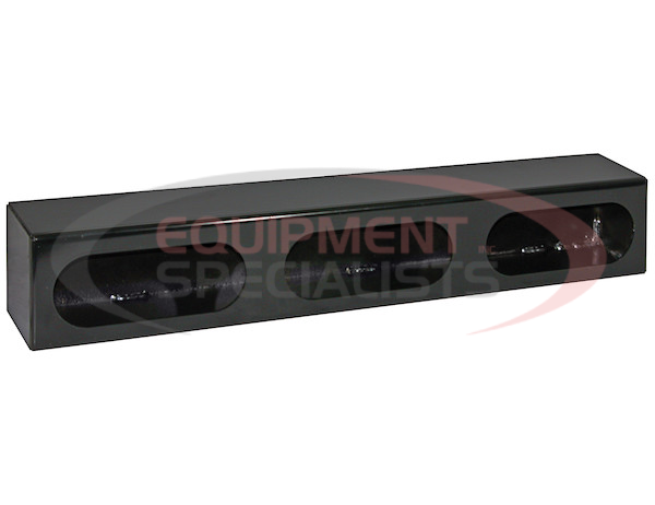 Triple Oval Light Box Black Powder Coated Steel
