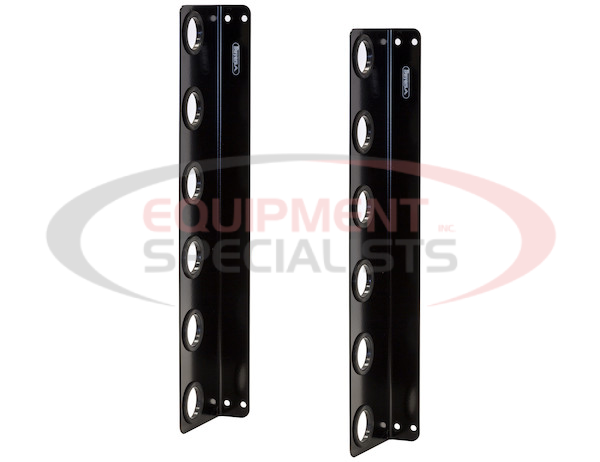 Horizontal Hand Tool Rack for Enclosed Landscape Trailers