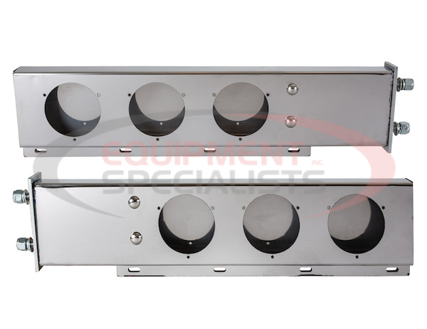 30 Inch Stainless Steel Light Boxes with Mudflap Mounts (Passenger Side Box ONLY)
