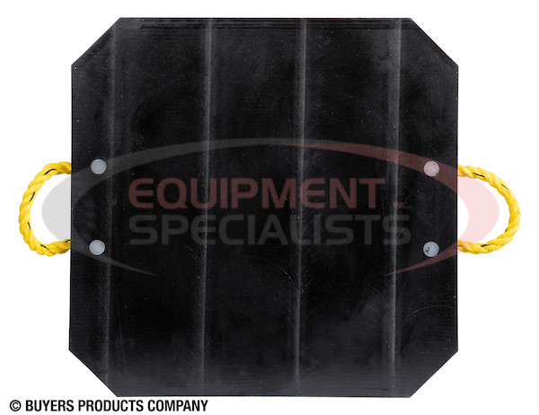 ULTRA HIGH DENSITY POLY OUTRIGGER PAD WITH SQUARE RECESS - 24 X 24 X 2 INCH