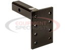 2 Inch Pintle Hitch Mounting Plate - 2 Position, 10 Inch Shank