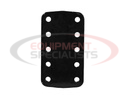 3 Inch Pintle Hitch Mounting Plate - 4 Position, 10 Inch Shank