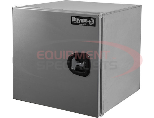 24x24x24 Inch Pro Series Smooth Aluminum Underbody Truck Box - Single Barn Door, Compression Latch