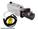 Buyers 3-Way DC Power Unit-Electric Controls Horizontal 1.5 Gallon Poly Reservoir