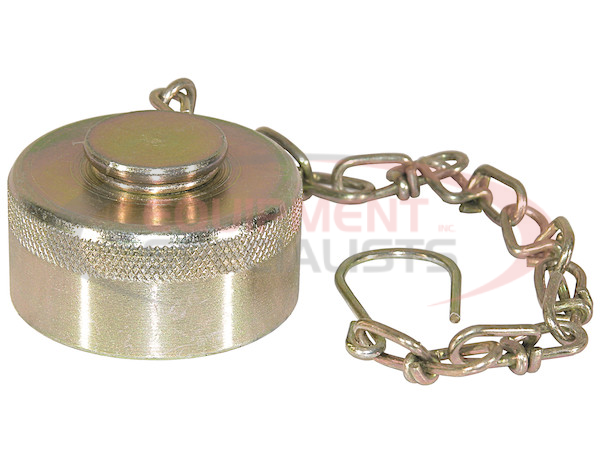 Steel Dust Cap With Chain For 3/4 Inch NPT Coupler