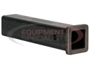 2 Inch Black Receiver Tube - 8 Inch Shank