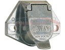2-Way Die-Cast Zinc Trailer Connector -Truck Side - Vertical Pin Arrangement