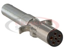 6-Way Die-Cast Metal Trailer Connector with Spring - Trailer Side