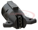 7-Way Flat to 4-Flat Plastic Trailer Connector Adapter