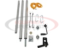Aluminum Tarp System with Deflector Housing and Mesh Tarp 7-1/2 X 15 Foot
