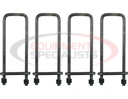 12 Inch Square Bend 5/8 Inch U-Bolt Kit-4 Sets