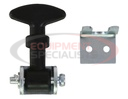 2-1/2 Inch Mini Easy Grip Rubber Hood Catch With Bracket