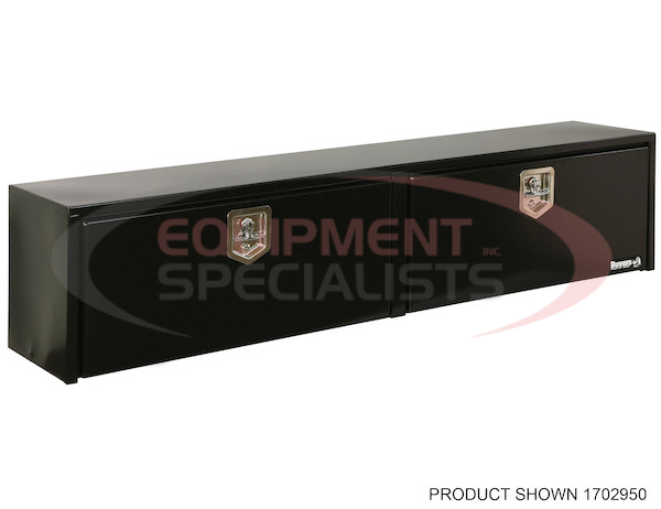 18x16x88 Inch Black Steel Topsider Truck Box
