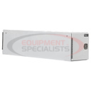 24x24x86 Inch White Steel Straight Side Tunnel Truck Tool Box with Shelf