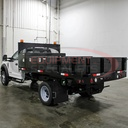 24x24x96 Inch Black Steel Straight Side Tunnel Truck Tool Box with Shelf