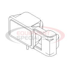 HEADLIGHT (DR) , PLASTIC W/HDW