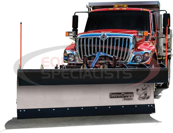 SnowDogg® FULL TRIP STAINLESS MUNIPLOW 11 FOOT X 42 INCH-DROP PIN-3 INCH CYLINDER