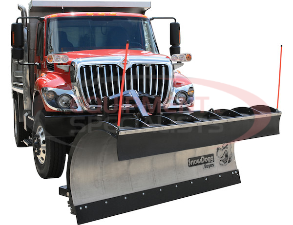 SnowDogg? Full Trip Stainless Municipal Plow Assembly 10 Foot x 36 Inch-Drop Pin