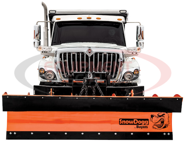 SnowDogg? Full Trip Steel Municipal Plow Assembly 11 Foot x 36 Inch-Drop Pin