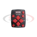 PC BOARD &amp; KEYPAD (4-PIN) STRAIGHT BLADE, WESTERN
