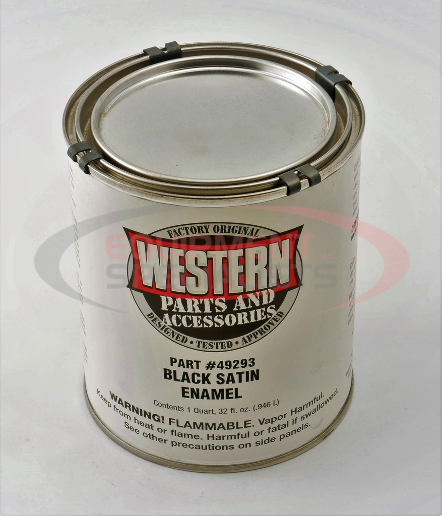 Paint, Black Satin – Quart Can (multiples of 6)