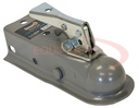 Straight Tongue Coupler - 2 Inch Ball, 2 Inch Channel, 350 Pound Tongue Weight, Primed Steel