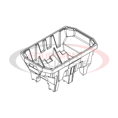 HOPPER, 2 CU YD, LLDPE, VBS, 19+