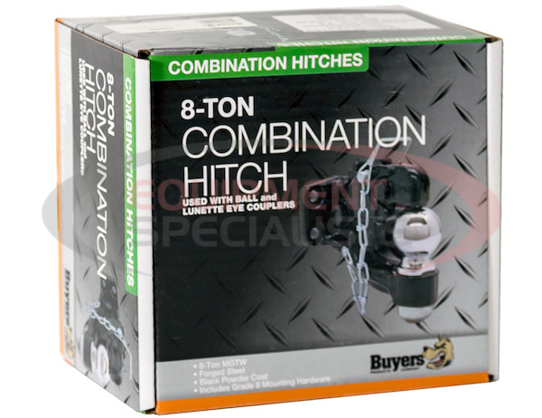 8 TON Combination Hitch With Mounting Kit 2 Inch Ball BH8 Series