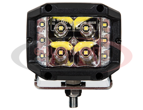 Ultra Bright Wide Angle 4 Inch by 3 Inch Rectangular LED Clear Spot-Flood Combination Light