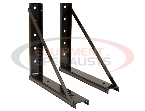 18x18 Inch Bolted Black Structural Steel Mounting Brackets
