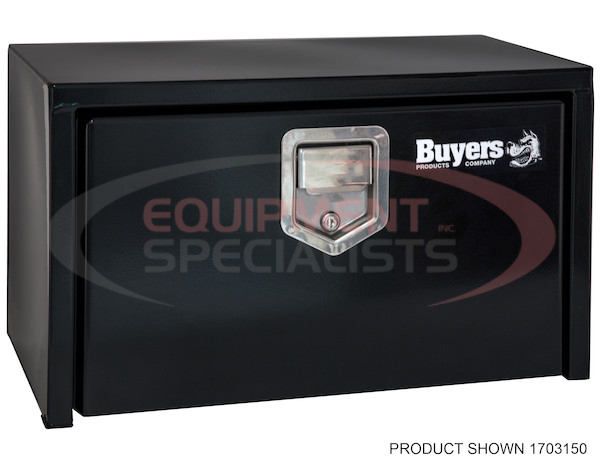 18x18x24 Inch Black Steel Underbody Truck Box With Paddle Latch