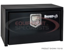 18x18x24 Inch Black Steel Underbody Truck Box With Paddle Latch