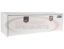 18x18x60 Inch White Steel Underbody Truck Box